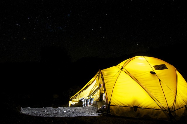 Stor erfaring med overnatning i telt